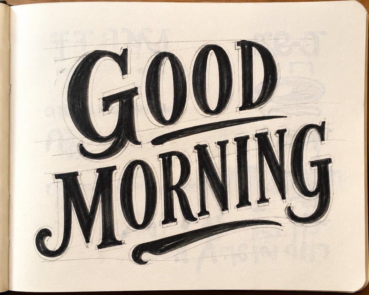 Social Media Post - Vintage Sign-Painter Sketch