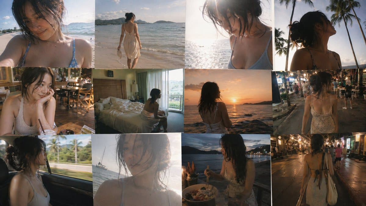 Social Media Post - Travel Snapshot Collage Prompt