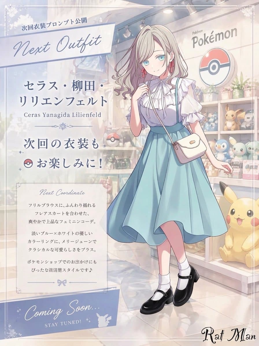 Social Media Post - Anime Pokémon Shop Outfit Teaser Poster