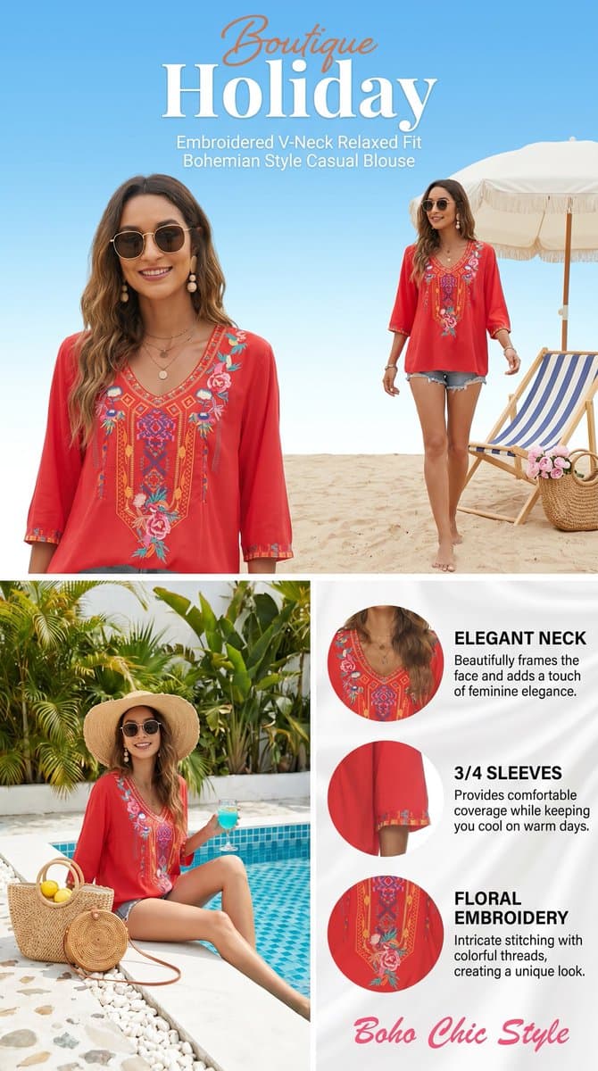 E-commerce Main Image - Reference-to-Boho Fashion Ad Remake